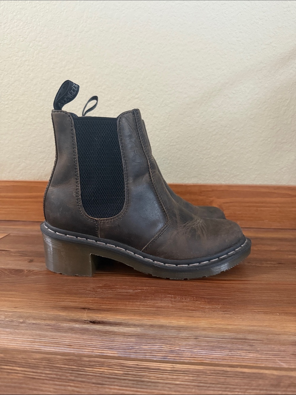 Dr. Martens Chelsea Ankle Boots in Dark Brown - Women's